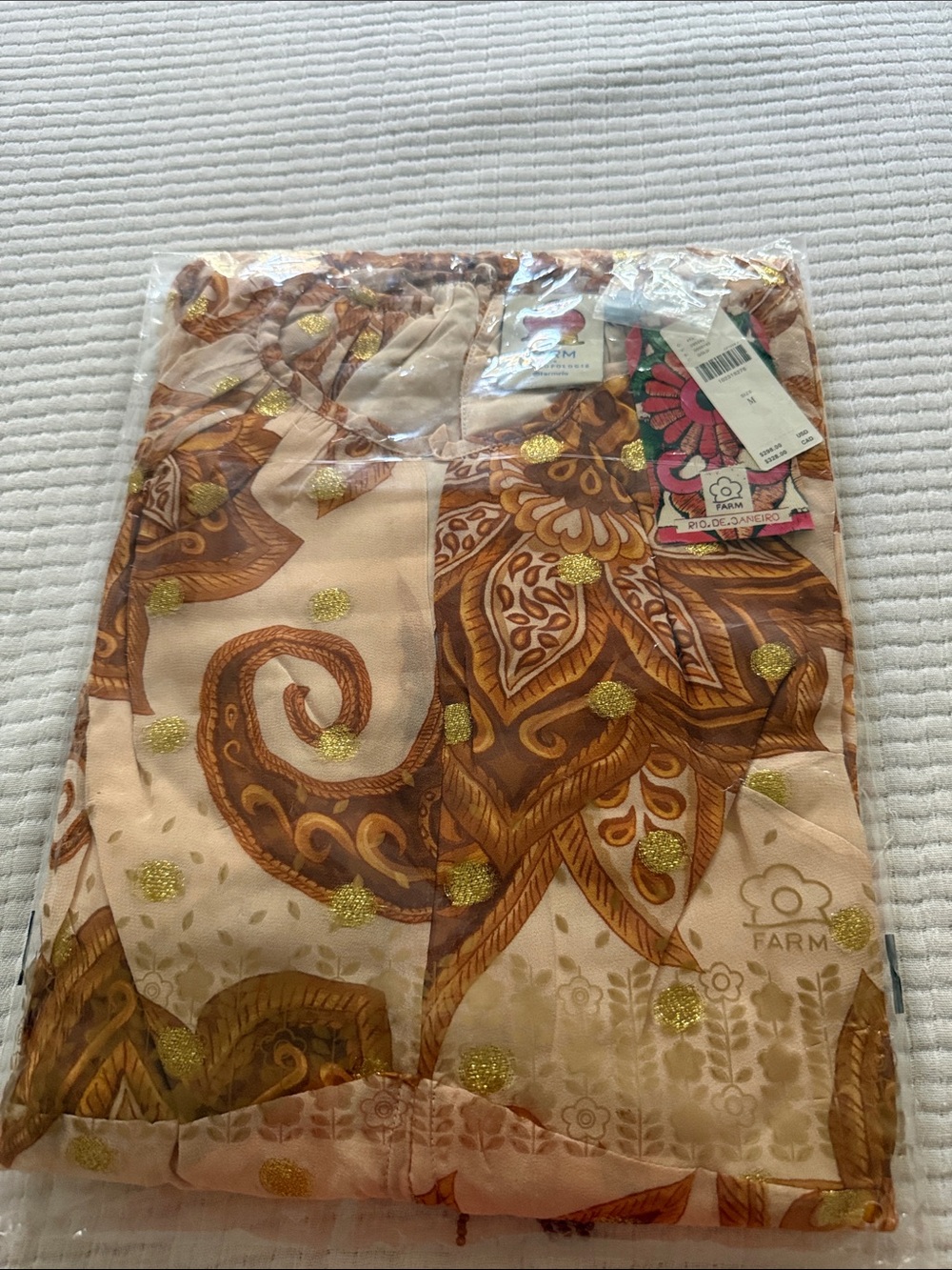 FARM Rio Cream and Brown Paisley Maxi Dress - Picture 2 of 6